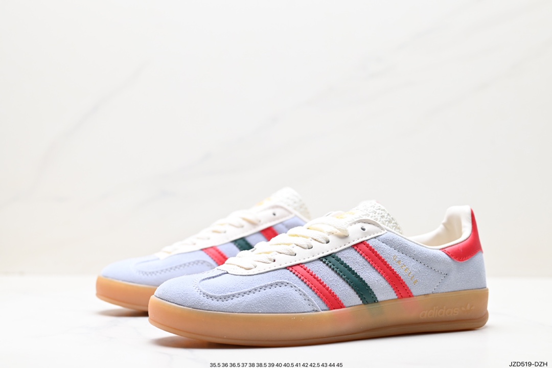 140 阿迪达斯Adidas originals Gazelle Indoor "浅紫白" 这款阿迪达斯运动鞋是 IG4994