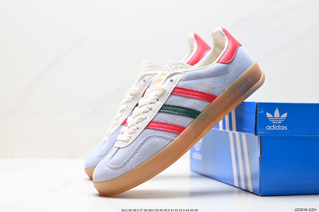 140 阿迪达斯Adidas originals Gazelle Indoor "浅紫白" 这款阿迪达斯运动鞋是 IG4994