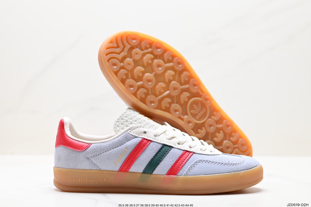 140 阿迪达斯Adidas originals Gazelle Indoor "浅紫白" 这款阿迪达斯运动鞋是 IG4994