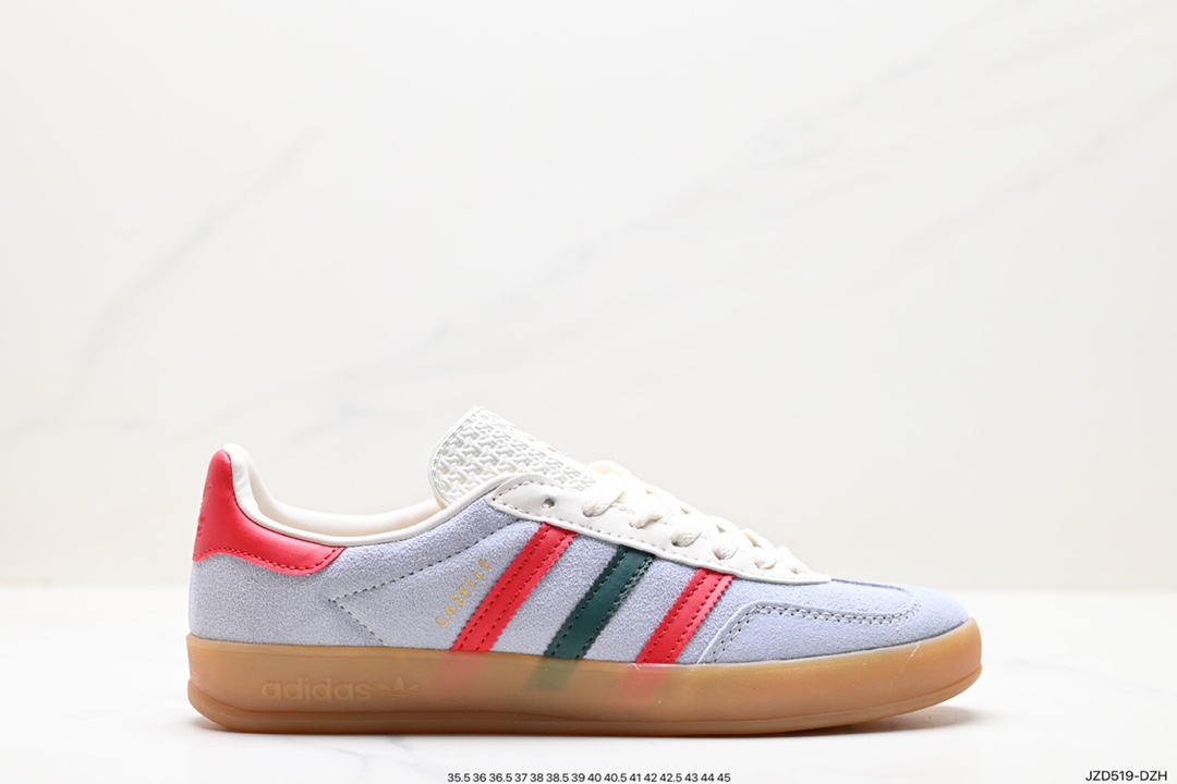 140 阿迪达斯Adidas originals Gazelle Indoor “浅紫白” 这款阿迪达斯运动鞋是 IG4994