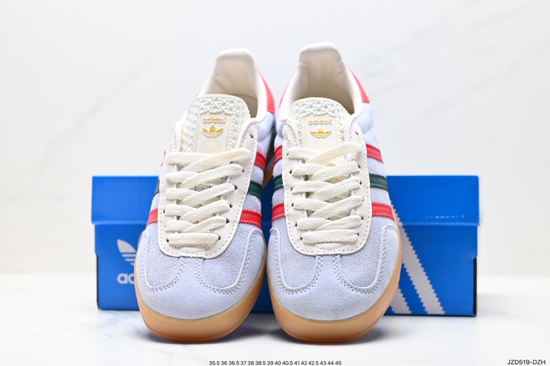 140 阿迪达斯Adidas originals Gazelle Indoor "浅紫白" 这款阿迪达斯运动鞋是 IG4994