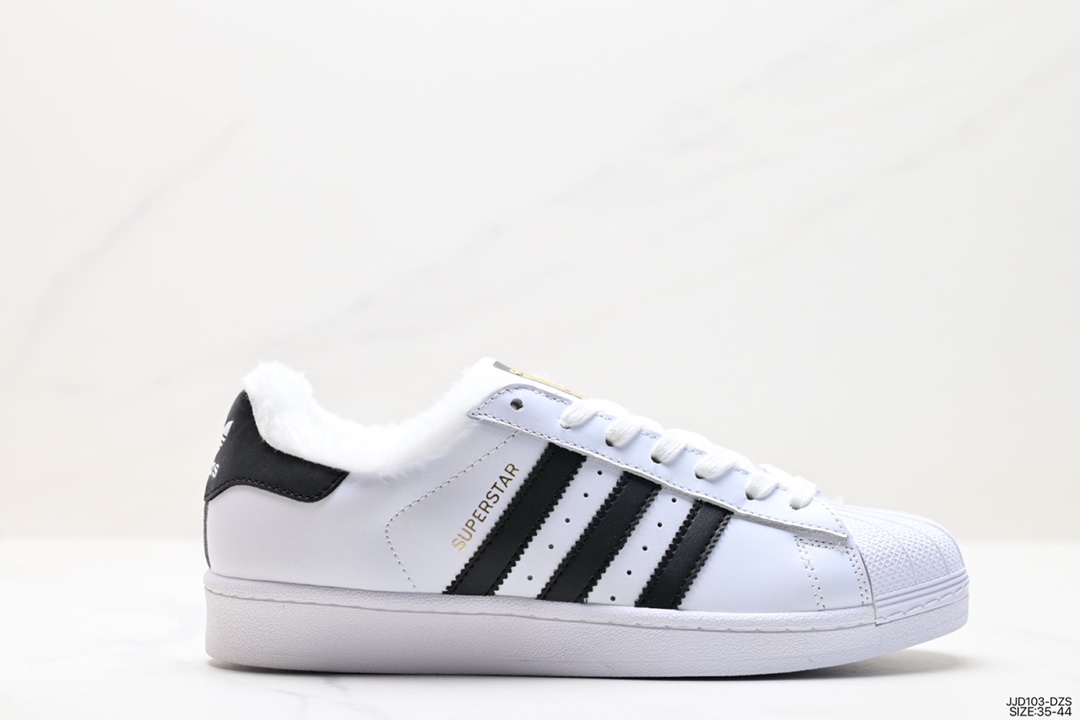 130 加绒 阿迪达斯Adidas三叶草 Originals Superstar Pride RM贝壳头板鞋 C77124