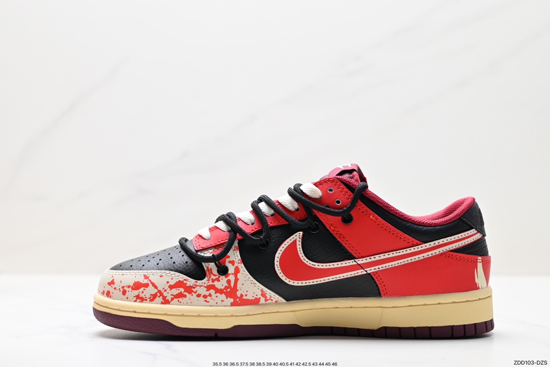 230 Nike SB Dunk Low 黑红泼墨 反转三勾  DJ6188-600