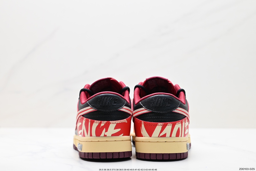 230 Nike SB Dunk Low 黑红泼墨 反转三勾  DJ6188-600