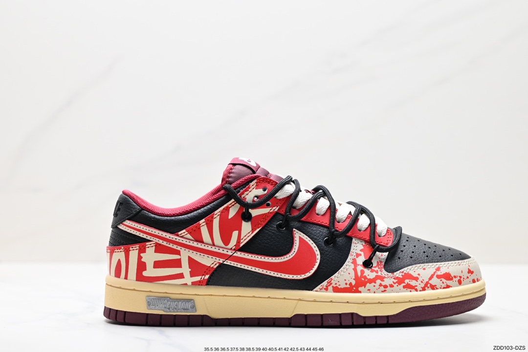 230 Nike SB Dunk Low 黑红泼墨 反转三勾  DJ6188-600