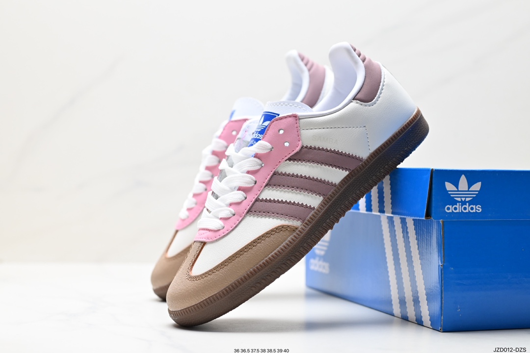 140 阿迪达斯三叶草Adidas Originals Samba Vegan OG”SPD“桑巴舞板鞋 B75806