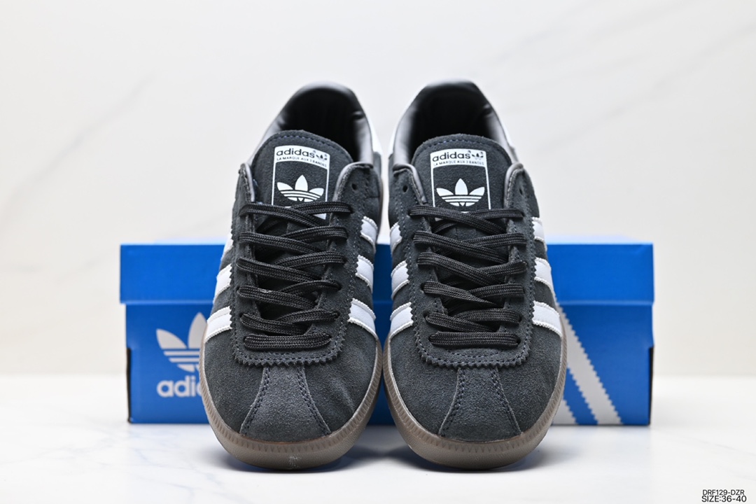 115 Adidas Originals Bermuda 绒面麂皮防滑耐磨轻便低帮板鞋  B41472