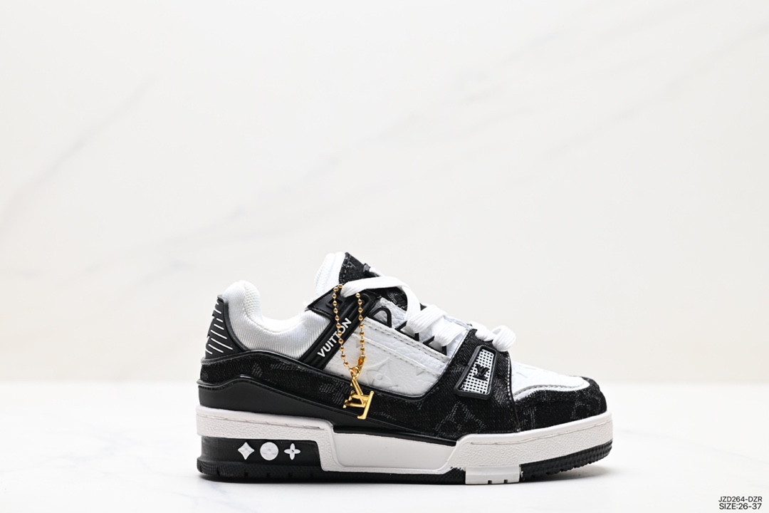 140 LV路易威登童鞋 Louis Vuitton Trainer Sneaker Low休闲运动文化百搭板鞋