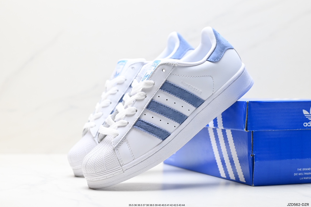 140 阿迪达斯Adidas三叶草 Originals Superstar Pride RM贝壳头板鞋 GX8413