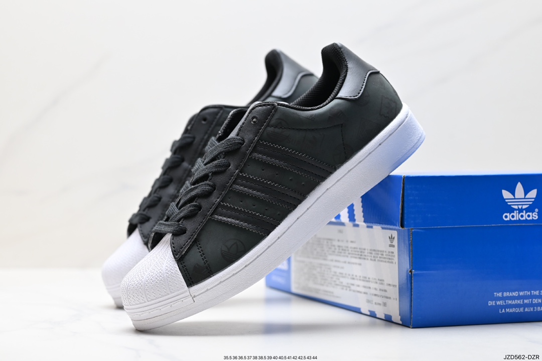 140 阿迪达斯Adidas三叶草 Originals Superstar Pride RM贝壳头板鞋 GX8413