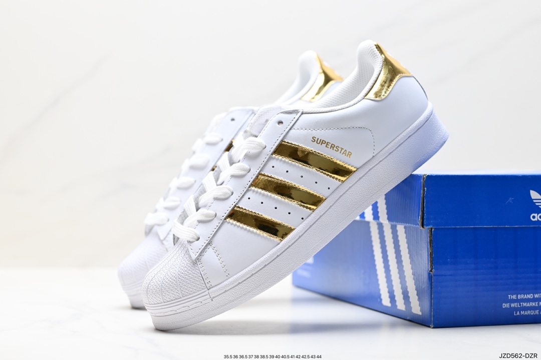 140 阿迪达斯Adidas三叶草 Originals Superstar Pride RM贝壳头板鞋 GX8413