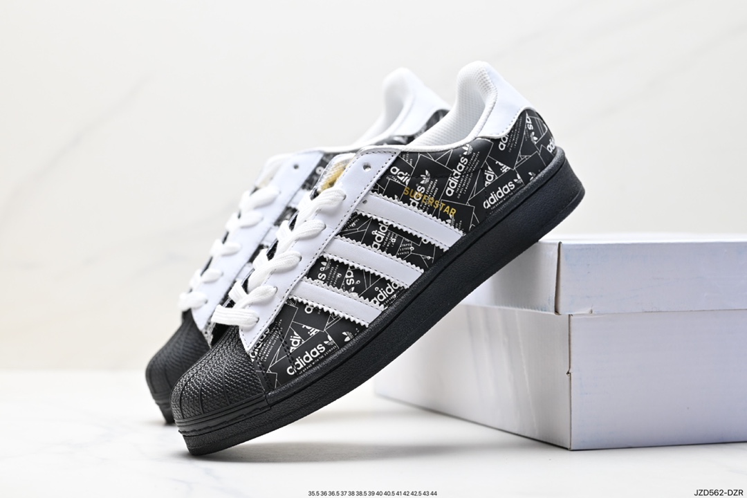 140 阿迪达斯Adidas三叶草 Originals Superstar Pride RM贝壳头板鞋 GX8413