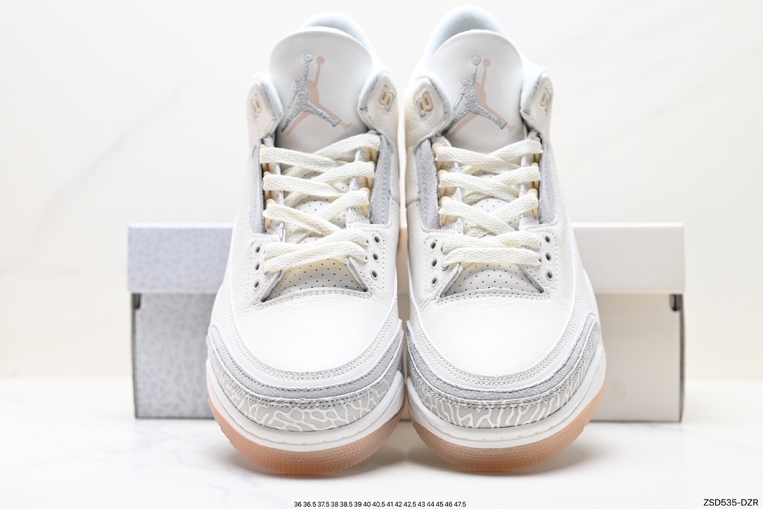 320 Air Jordan 3 Retro ”Hide and Sneak“ 白灰棕 FJ9479-100