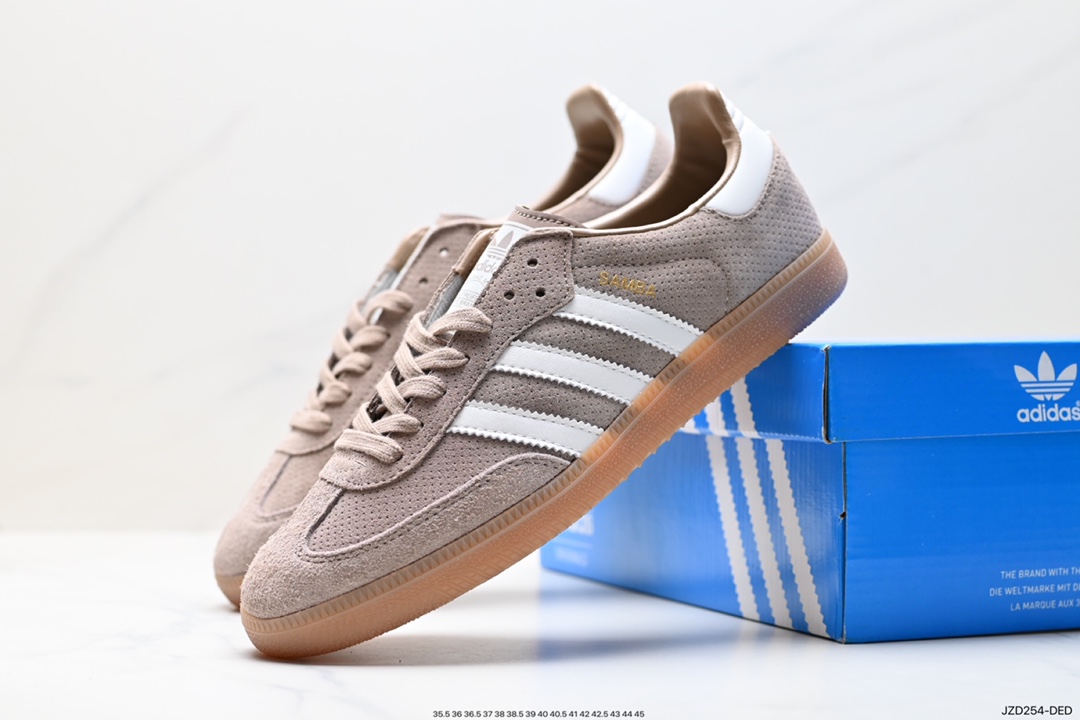 140 阿迪达斯三叶草Adidas Originals Samba Vegan OG”SPD“桑巴舞板鞋 HP7903