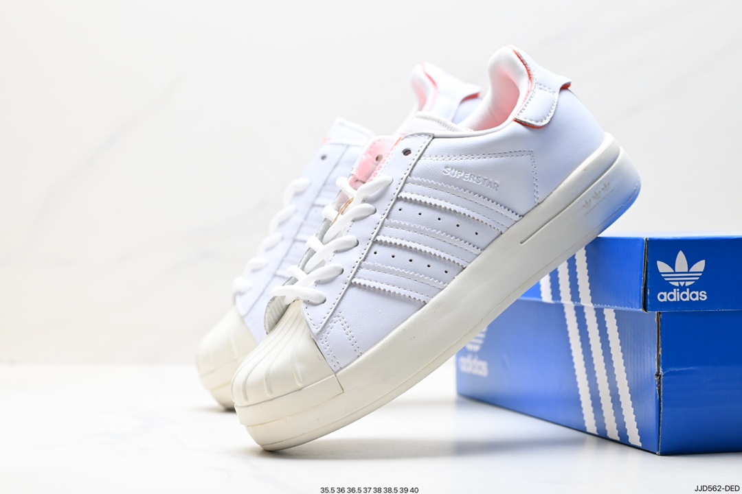 130 阿迪达斯Adidas三叶草 Originals Superstar Ayoon W贝壳头板鞋 GX8413