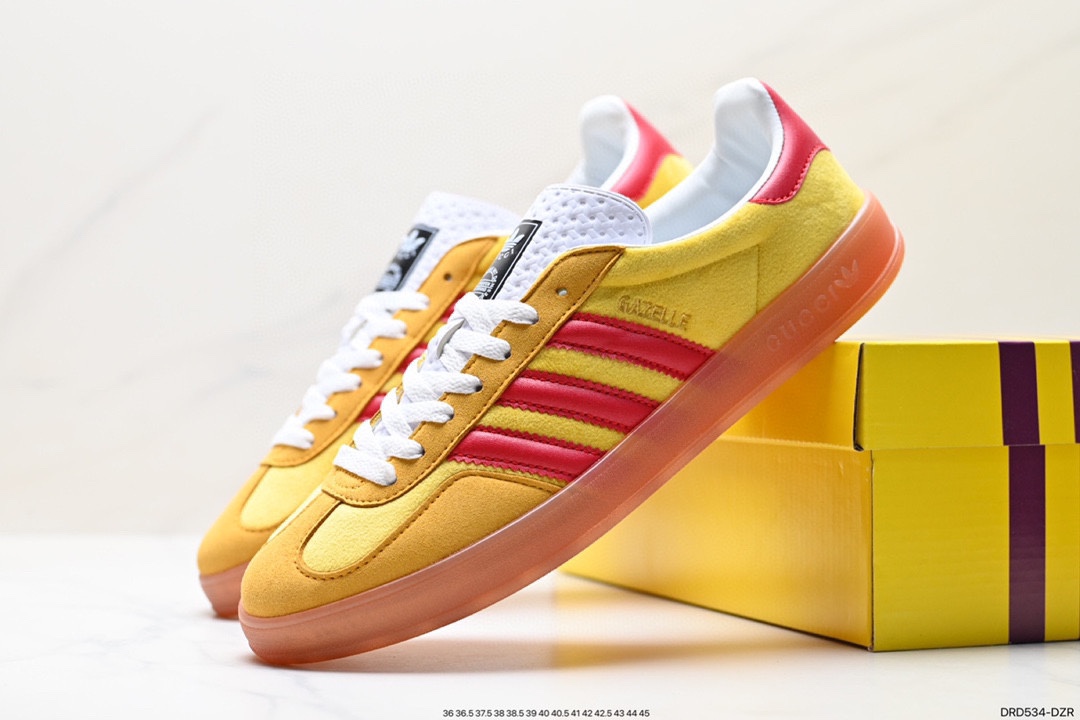 110 联名 Adidas originals x Gucci Gazelle 联名经典休闲板鞋