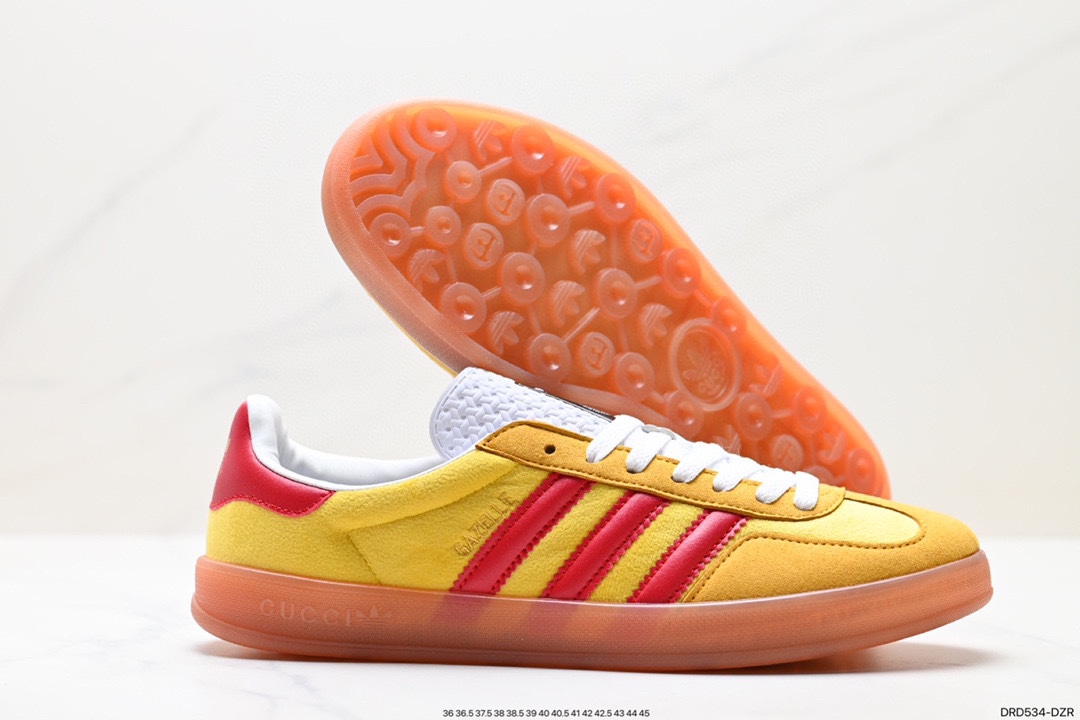 110 联名 Adidas originals x Gucci Gazelle 联名经典休闲板鞋