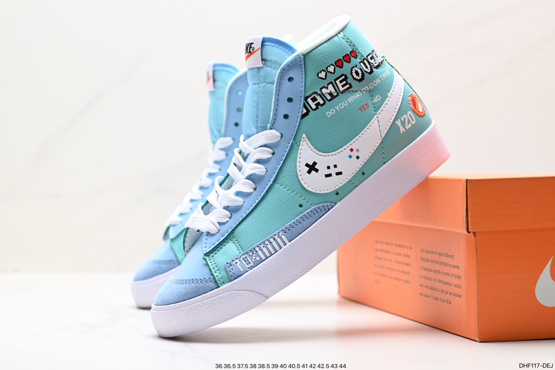 95 耐克Nike Blazer Low Le经典开拓者高帮百搭休闲运动板鞋 DQ7773-100