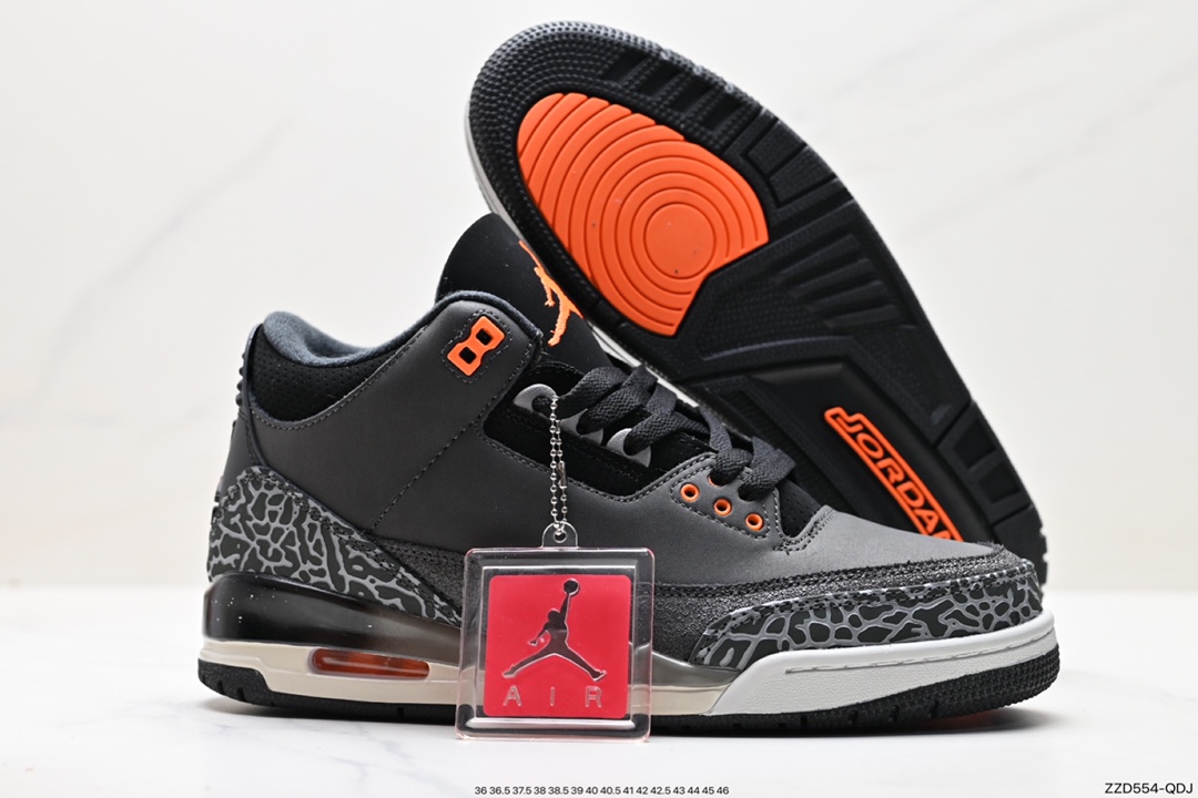 Air Jordan 3 Retro ”Hide and Sneak” White Gray Brown CT8532-080