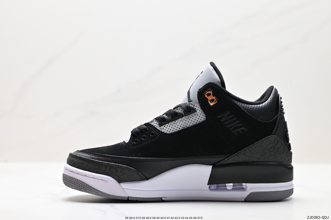 240 Air Jordan 3 Retro ”Hide and Sneak“ 白灰棕 AJ3 乔丹3代 CK9246-007