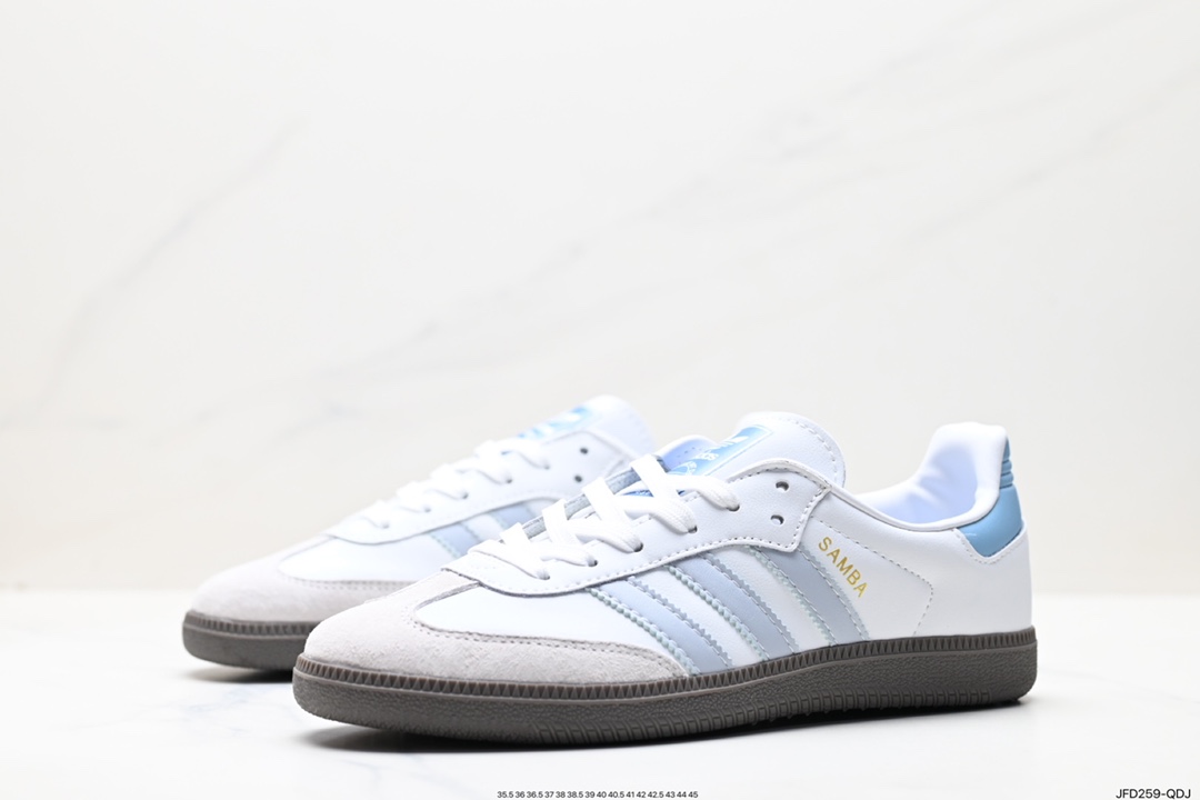 170 阿迪达斯三叶草Adidas Originals Samba Vegan OG”SPD“桑巴舞系板鞋 ID2055