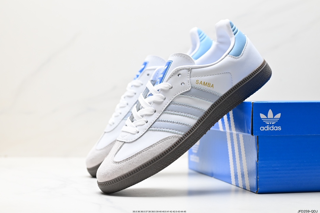 170 阿迪达斯三叶草Adidas Originals Samba Vegan OG”SPD“桑巴舞系板鞋 ID2055