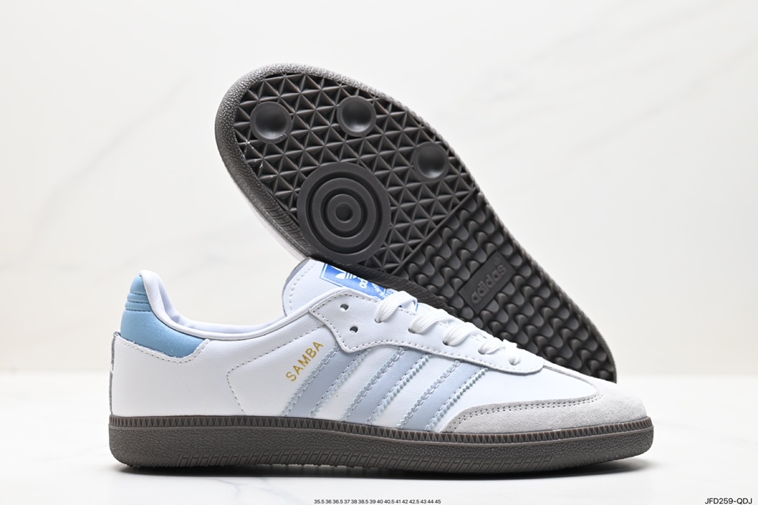 170 阿迪达斯三叶草Adidas Originals Samba Vegan OG”SPD“桑巴舞系板鞋 ID2055