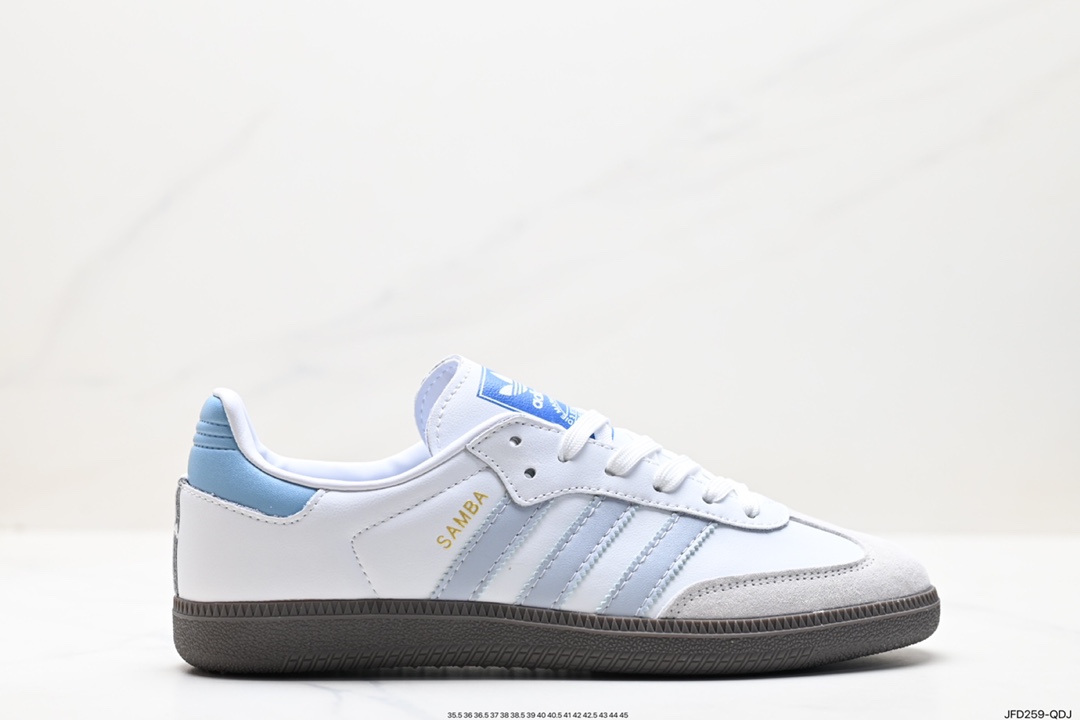 170 阿迪达斯三叶草Adidas Originals Samba Vegan OG”SPD“桑巴舞系板鞋 ID2055