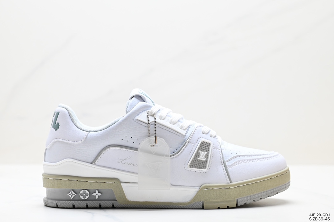 135 全新LV路易威登Louis Vuitton Trainer Sneaker Low休闲运动文化百搭板鞋