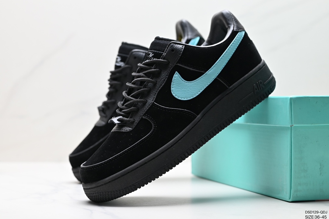 100 联名蒂芙尼Tiffany & Co. x Nike Air Force 1 Low SP”1837“空军一号板鞋“联名蒂芙尼蓝” DZ1382-001