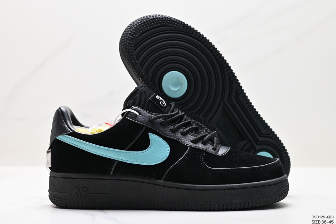 100 联名蒂芙尼Tiffany & Co. x Nike Air Force 1 Low SP”1837“空军一号板鞋“联名蒂芙尼蓝” DZ1382-001