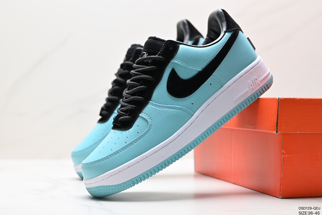 100 联名蒂芙尼Tiffany & Co. x Nike Air Force 1 Low SP”1837“空军一号板鞋“联名蒂芙尼蓝” DZ1382-001