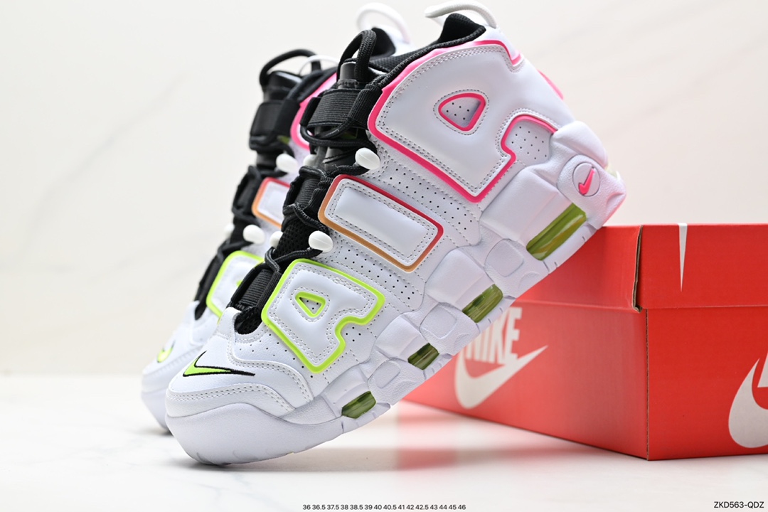 270 纯原版本 Nike Air More Uptempo OG耐克 皮蓬全掌气垫篮球鞋 FJ4624-100