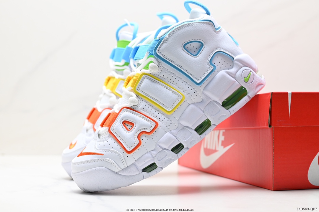 270 纯原版本 Nike Air More Uptempo OG耐克 皮蓬全掌气垫篮球鞋 FJ4624-100