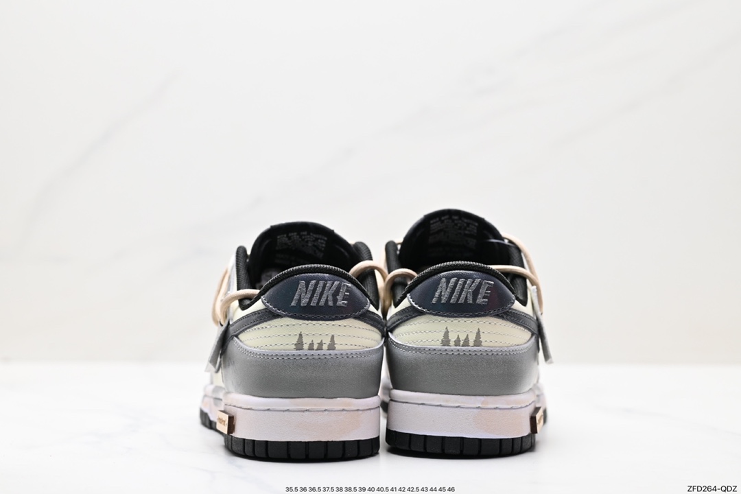 280 Nike  SB Dunk Low”GreenBeige“绑绳解构风系列低帮休闲运动滑板板鞋 DV0631-002