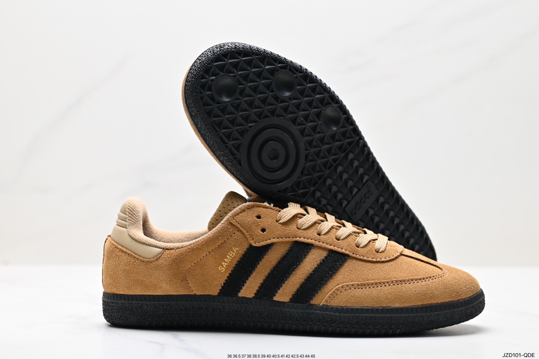 140 阿迪达斯三叶草Adidas Originals Samba Vegan OG”SPD“桑巴舞板鞋 HP9085