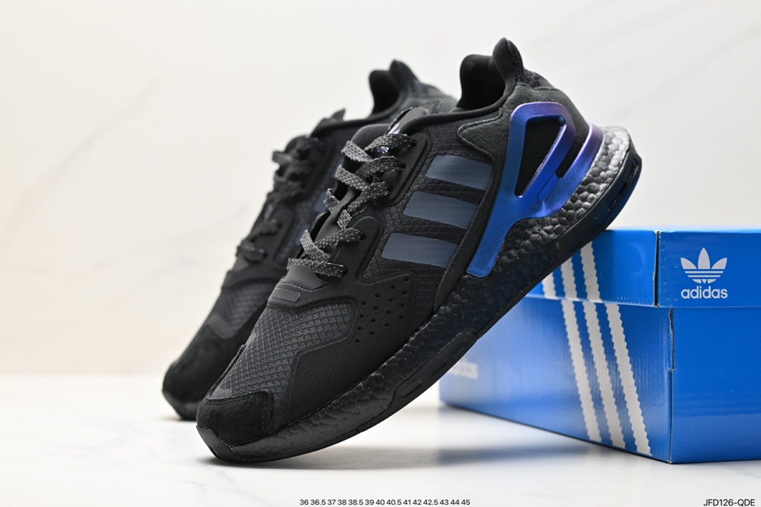 170 全新阿迪AD三叶草 Originals 2020 Day Jogger Boost 慢跑者系列高弹复古休闲运动跑鞋 FY3015