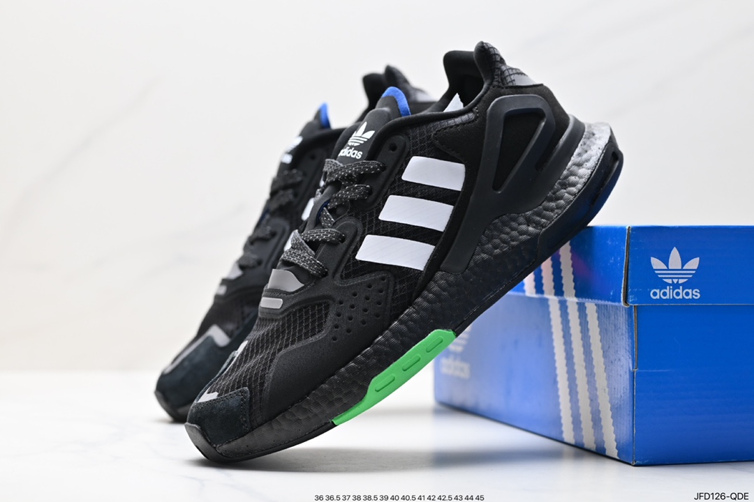 170 全新阿迪AD三叶草 Originals 2020 Day Jogger Boost 慢跑者系列高弹复古休闲运动跑鞋 FY3015