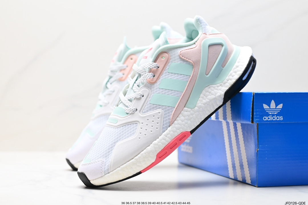 170 全新阿迪AD三叶草 Originals 2020 Day Jogger Boost 慢跑者系列高弹复古休闲运动跑鞋 FY3015