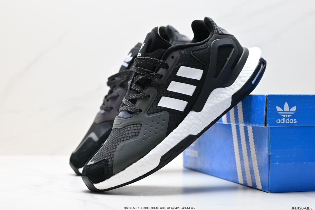 170 全新阿迪AD三叶草 Originals 2020 Day Jogger Boost 慢跑者系列高弹复古休闲运动跑鞋 FY3015