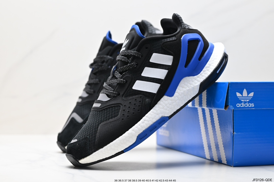 170 全新阿迪AD三叶草 Originals 2020 Day Jogger Boost 慢跑者系列高弹复古休闲运动跑鞋 FY3015