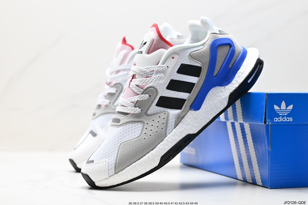 170 全新阿迪AD三叶草 Originals 2020 Day Jogger Boost 慢跑者系列高弹复古休闲运动跑鞋 FY3015