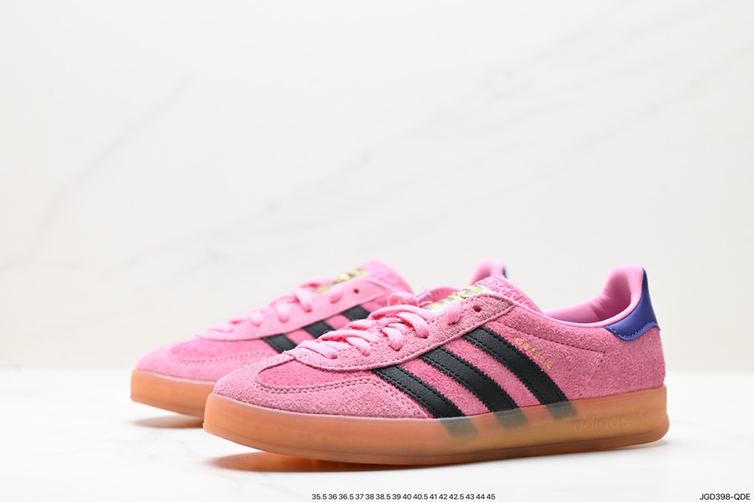 180 Adidas Gazelle Indoor Trainers 羚羊内训系列低帮复古百搭休闲运动德训风板鞋 IE7002