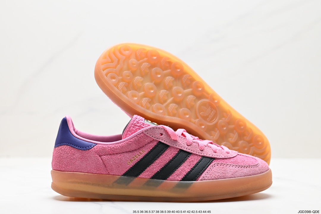 180 Adidas Gazelle Indoor Trainers 羚羊内训系列低帮复古百搭休闲运动德训风板鞋 IE7002