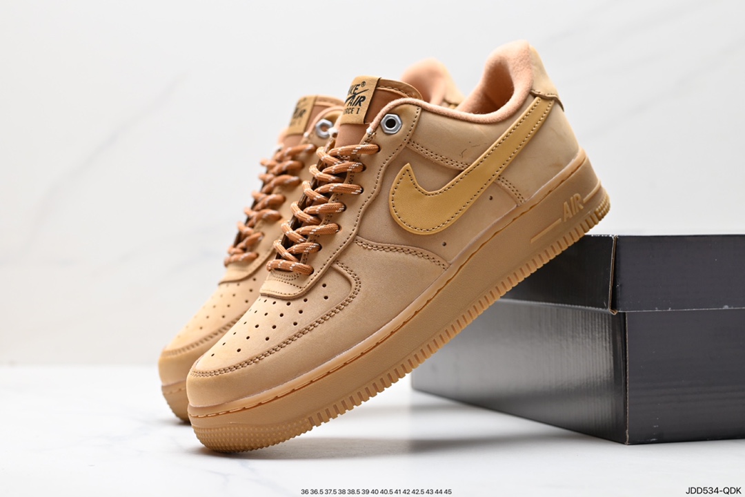 120 Nike Air Force1 Low AF1 经典款小麦色空军一号低帮休闲板鞋 CJ9179-200