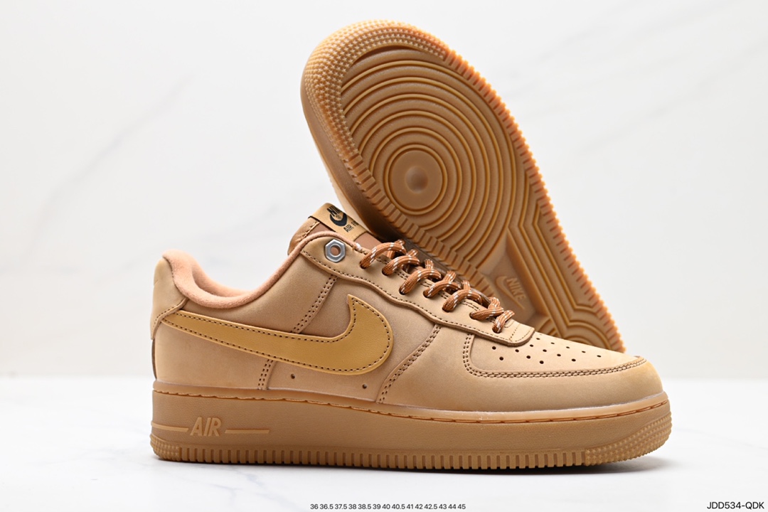 120 Nike Air Force1 Low AF1 经典款小麦色空军一号低帮休闲板鞋 CJ9179-200