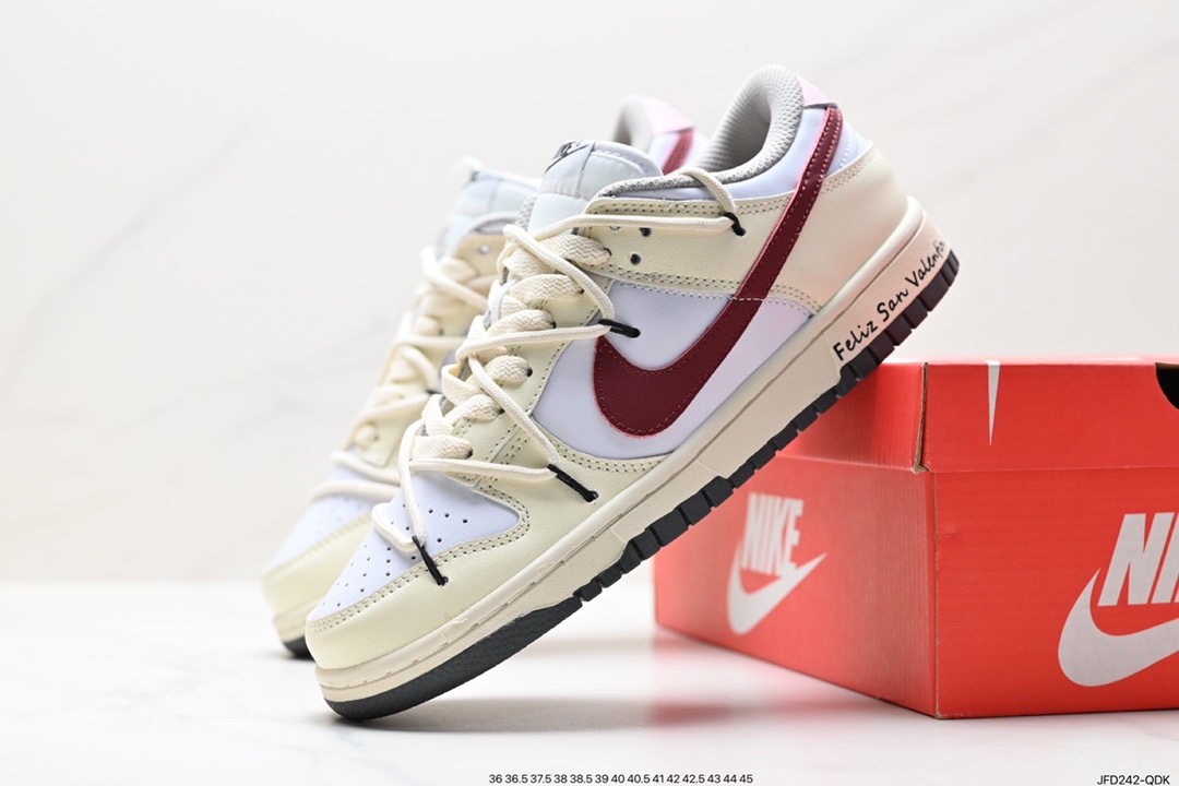 170 耐克Nike SB Dunk Low”Milk WhitePinkSmile“扣篮系列低帮休闲运动滑板板鞋