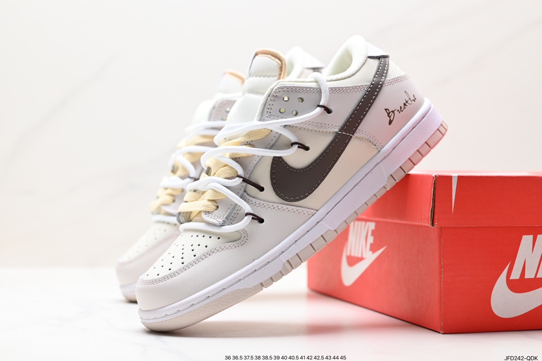 170 耐克Nike SB Dunk Low”Milk WhitePinkSmile“扣篮系列低帮休闲运动滑板板鞋