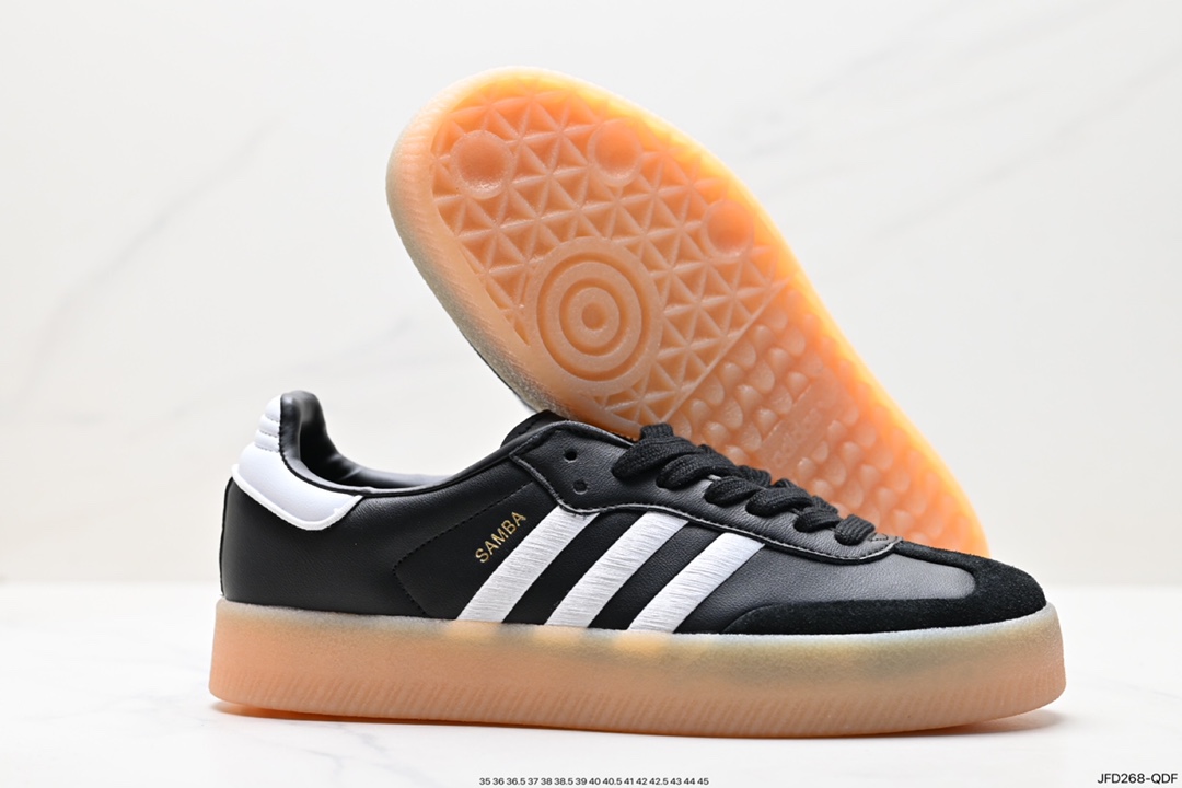 170 阿迪达斯三叶草Adidas Originals Samba Vegan OG”SPD“桑巴舞板鞋 IG5744