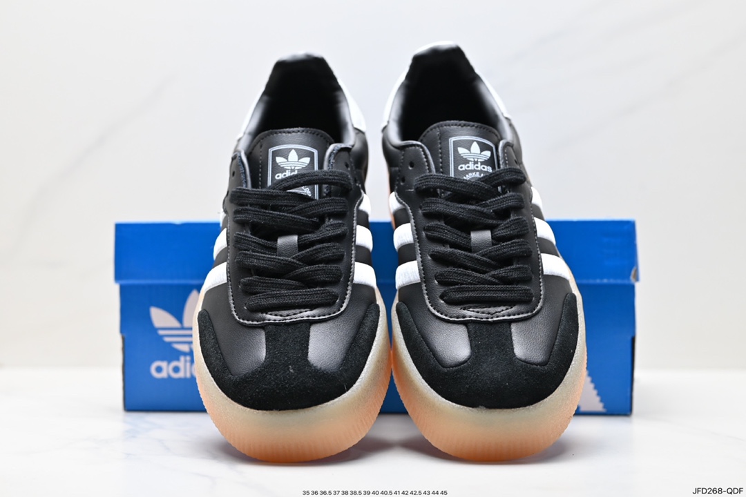 170 阿迪达斯三叶草Adidas Originals Samba Vegan OG”SPD“桑巴舞板鞋 IG5744